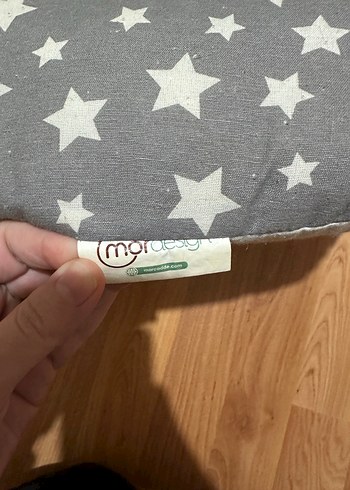 Desenli Gri Emzirme ve Hamile Yastığı - Görsel 3