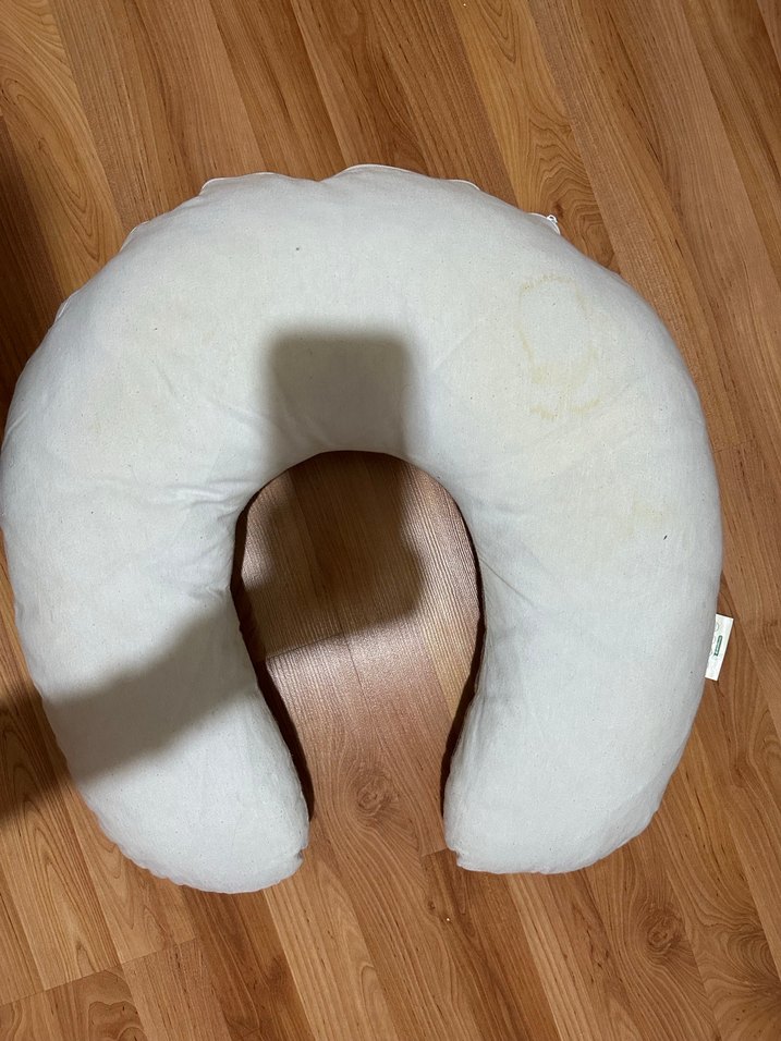 Desenli Gri Emzirme ve Hamile Yastığı - Görsel 4