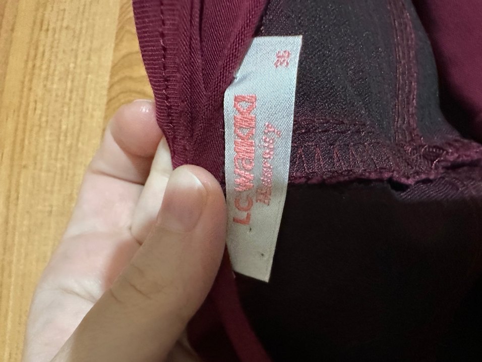 Bordo Normal Boy Hamile Pantolon - Görsel 2