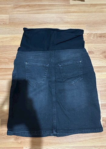 Lacivert Hamile Kot Midi Etek - Görsel 2