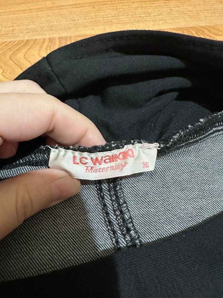 Lacivert Hamile Kot Midi Etek - Görsel 3