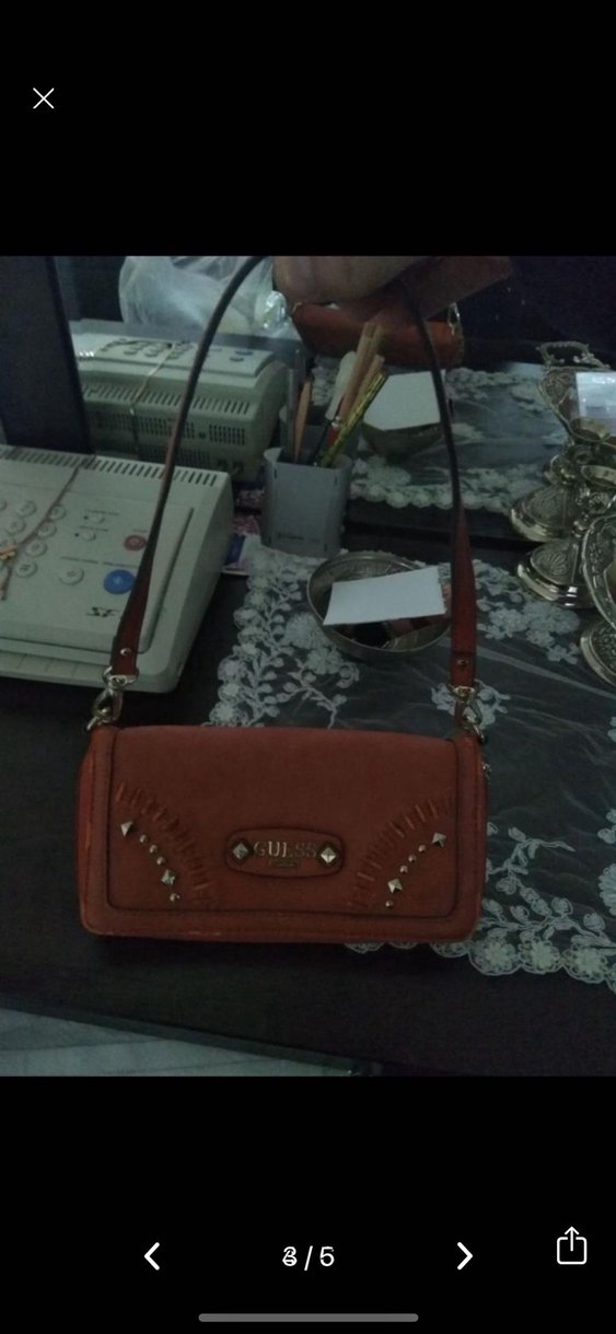 Orijinal Guess cüzdan baget askılı çanta - Görsel 3