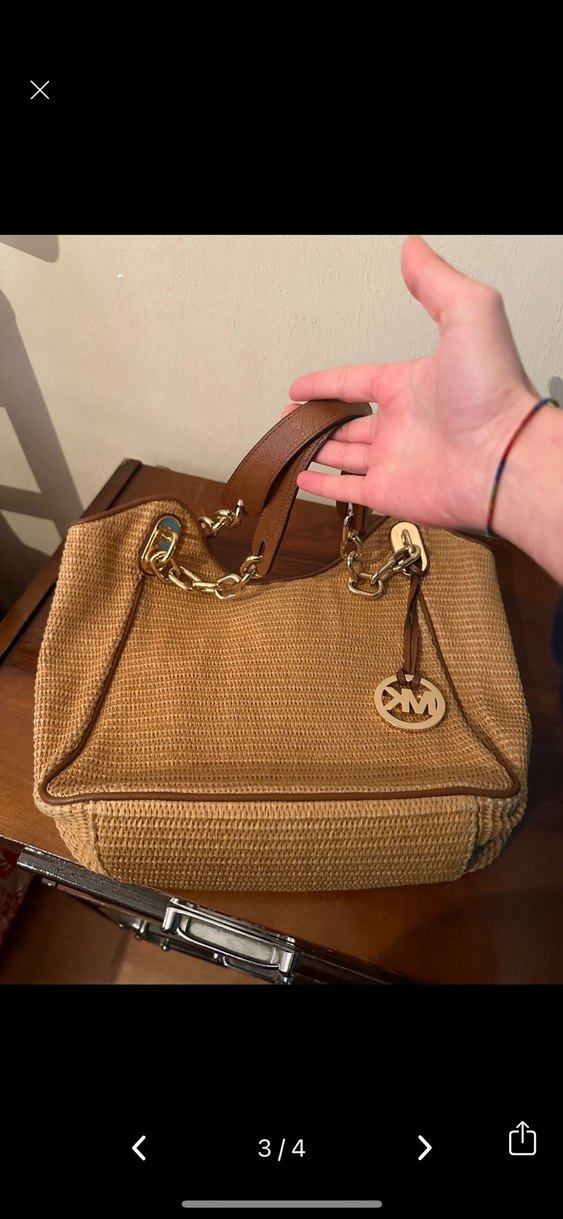 Michael kors hasır çanta - Görsel 3