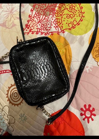 Michael kors Siyah Yılan Derisi Desenli Kadın Deri Çanta - Görsel 3