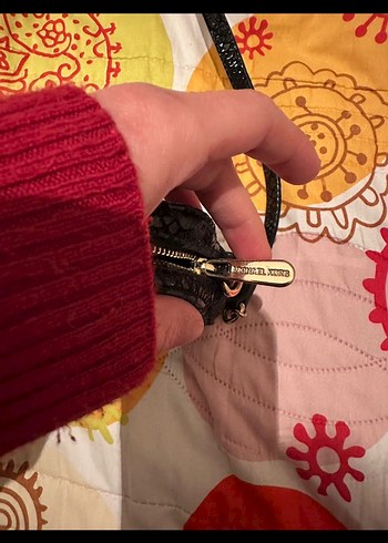 Michael kors Siyah Yılan Derisi Desenli Kadın Deri Çanta - Görsel 6