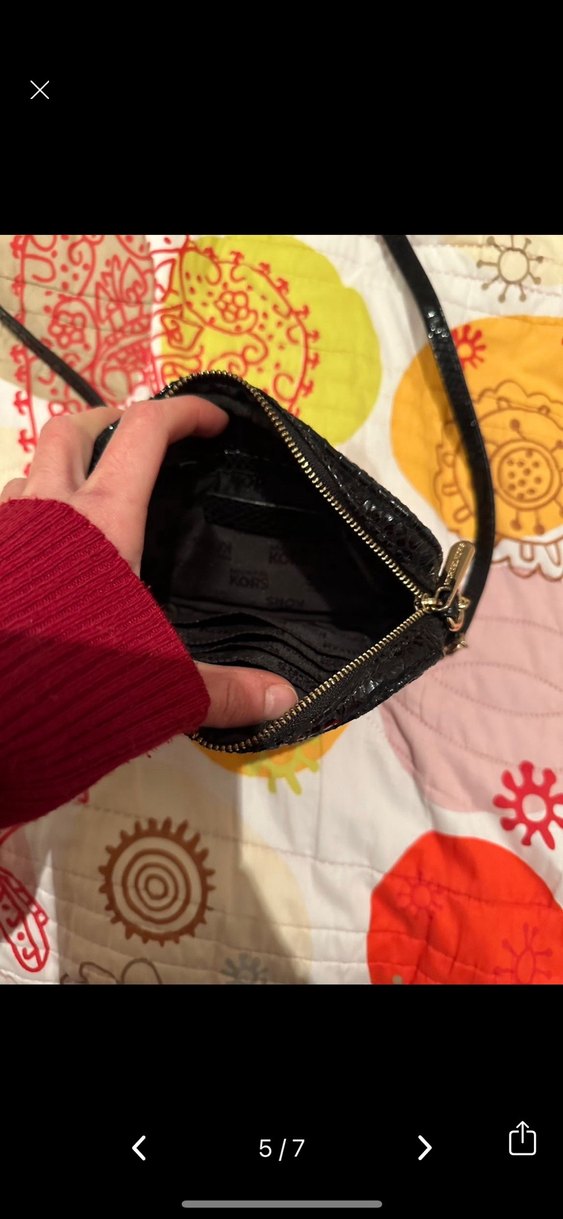 Michael kors Siyah Yılan Derisi Desenli Kadın Deri Çanta - Görsel 5