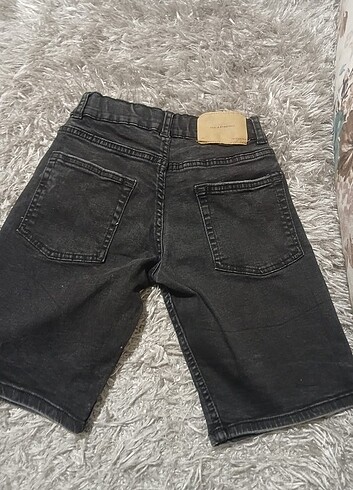 9 Yaş Beden gri Renk Zara kot şort