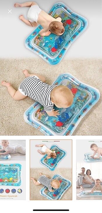 Elele Şişirilebilen Su Aktivite ve Oyun Matı Mavi - Görsel 6