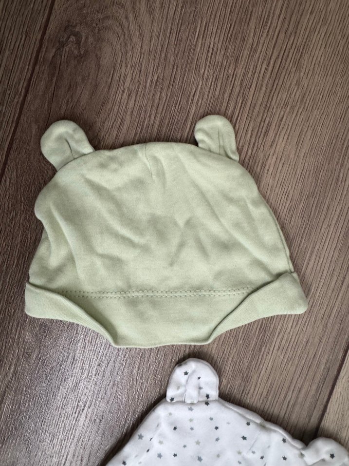 Hellobaby Kapüşonlu Bebek Şapkası Seti, Triko, Uzun Kollu - Görsel 3