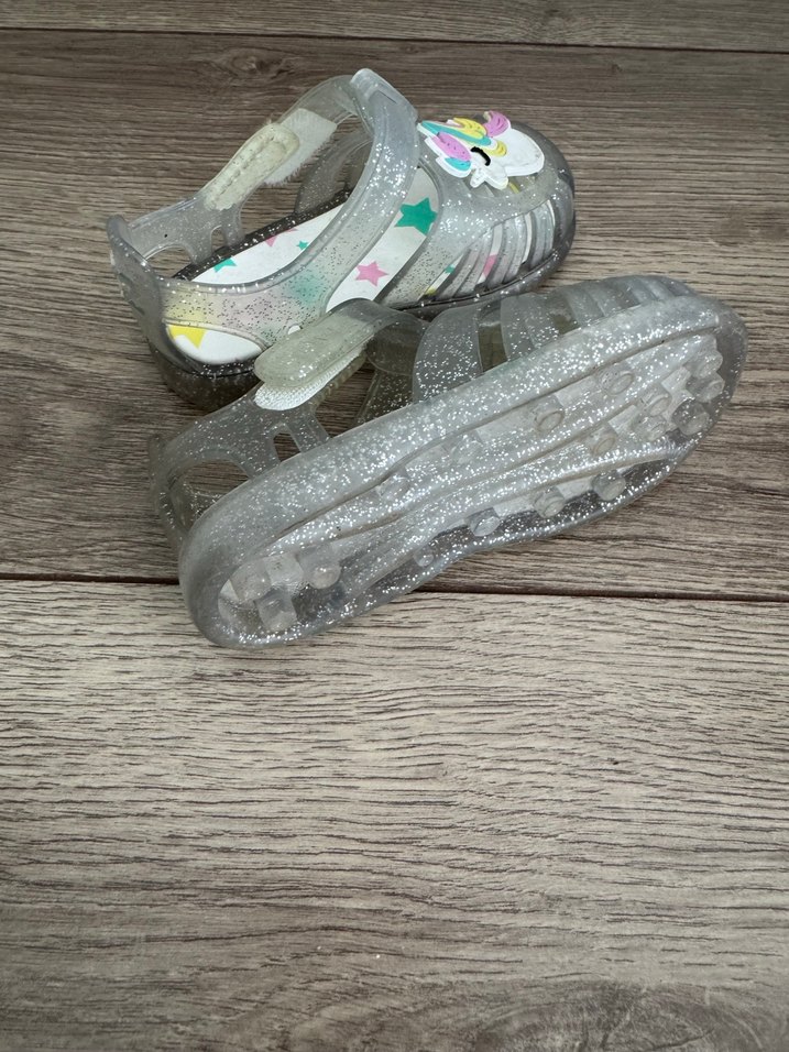 İgor Kız Çocuk Gri Unicorn Figürlü Kaydırmaz Sandalet - Görsel 3