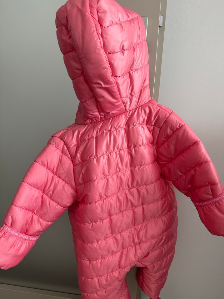 Kız Bebek Pembe Fermuarlı Astronot Tulum - Görsel 4