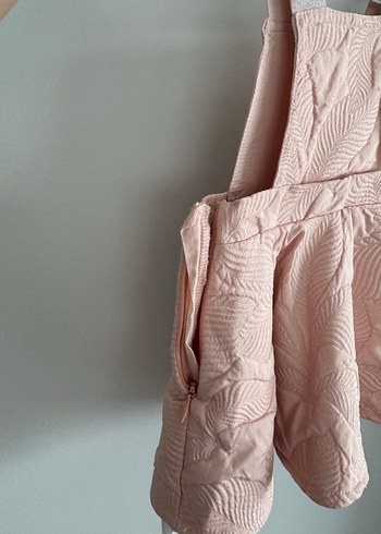 B&G Kız Çocuk Pembe Fırfırlı Elbise & Yelek Takım - Görsel 4