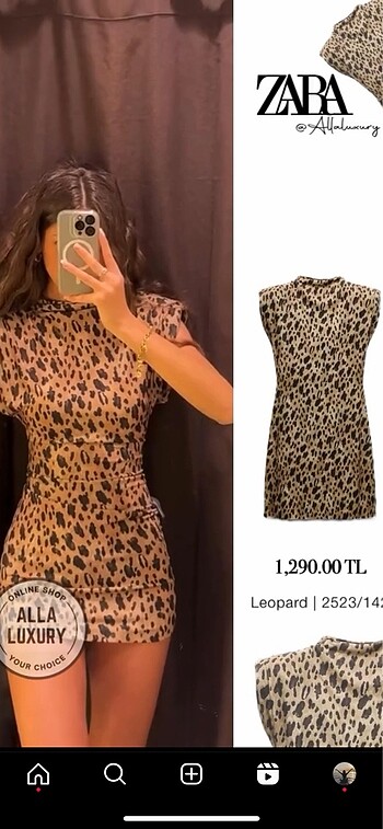 Zara leopar desen mini elbise????