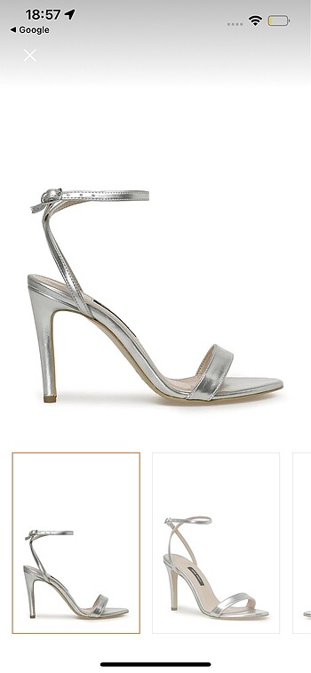 Nine West Nine west gümüş topuklu ayakkabı ????