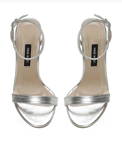 38 Beden çeşitli Renk Nine west gümüş topuklu ayakkabı ????