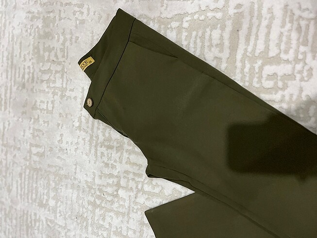36 Beden yeşil Renk Kumaş pantolon