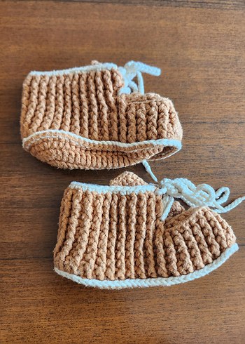 El Örgüsü Bebek Patik Panduf - Görsel 5