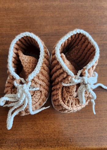 El Örgüsü Bebek Patik Panduf - Görsel 2