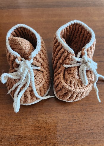 El Örgüsü Bebek Patik Panduf - Görsel 3