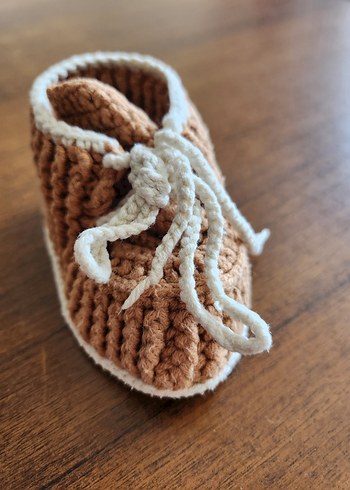 El Örgüsü Bebek Patik Panduf - Görsel 4