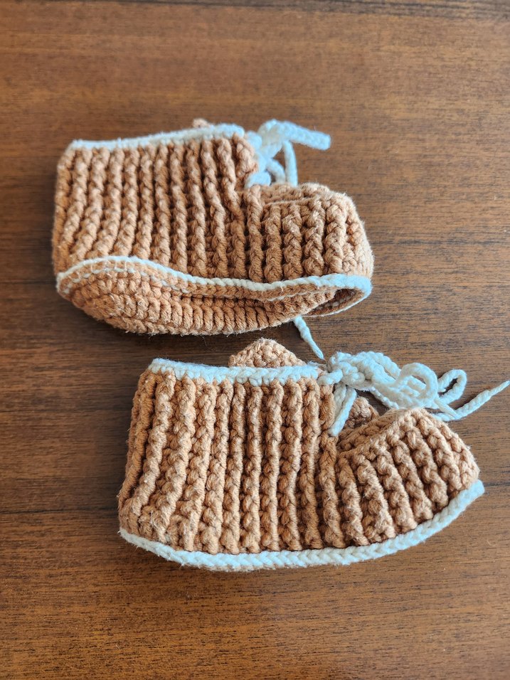 El Örgüsü Bebek Patik Panduf - Görsel 5