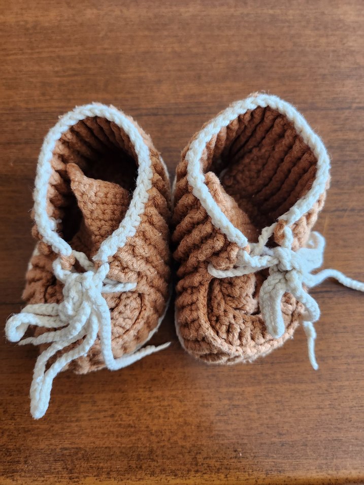 El Örgüsü Bebek Patik Panduf - Görsel 2