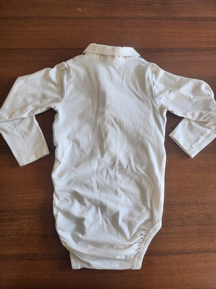 H&M Yelekli Düğmeli Bebek Body Zıbın - Görsel 4