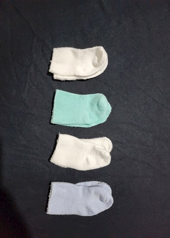 Bebek Yenidoğan Pamuklu Renkli Çorap Seti - Görsel 2