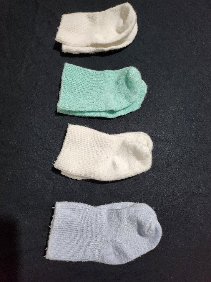 Bebek Yenidoğan Pamuklu Renkli Çorap Seti - Görsel 3