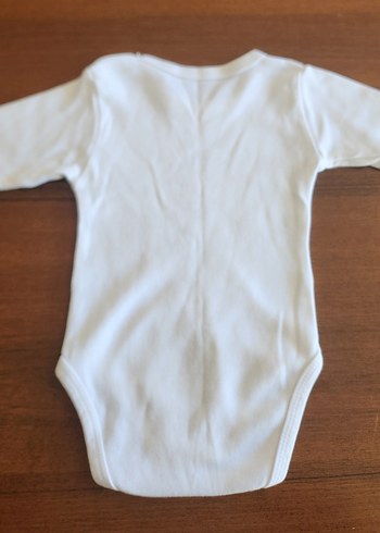 Beyaz Uzun Kollu Bebek Body Zıbın - Görsel 4