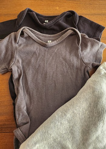 H&M Kısa Kollu Bebek Pamuklu Body Zıbın - Görsel 2