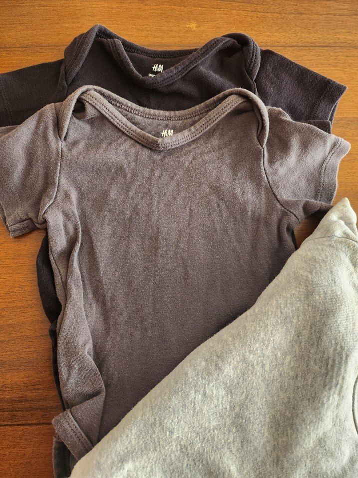 H&M Kısa Kollu Bebek Pamuklu Body Zıbın - Görsel 2