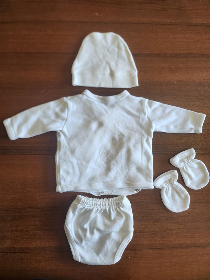 Bebek Yenidoğan Zıbın Set Eldiven Bere - Görsel 2