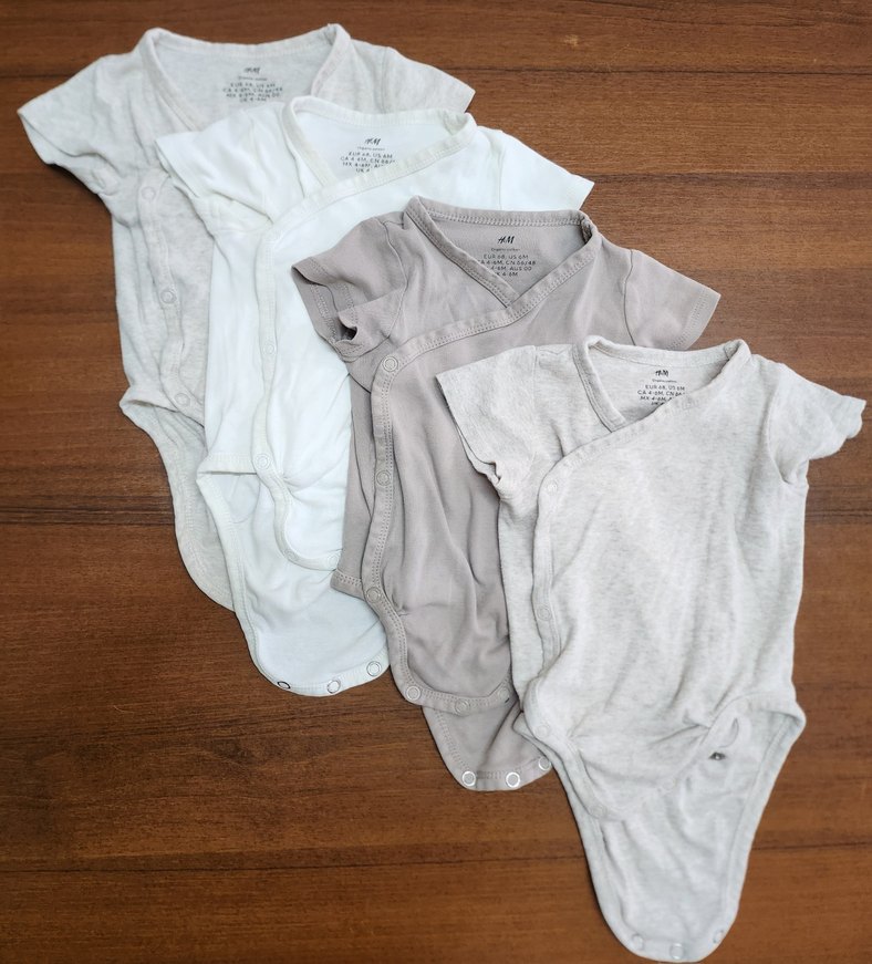 H&M Kısa Kollu Bebek Body Zıbın - Görsel 2