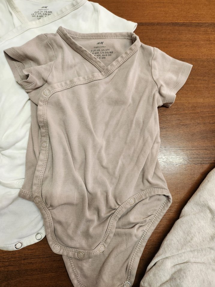 H&M Kısa Kollu Bebek Body Zıbın - Görsel 3