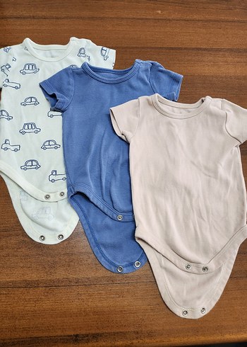 LCW Bebek Kısa Kollu Pamuklu Body Zıbın - Görsel 3