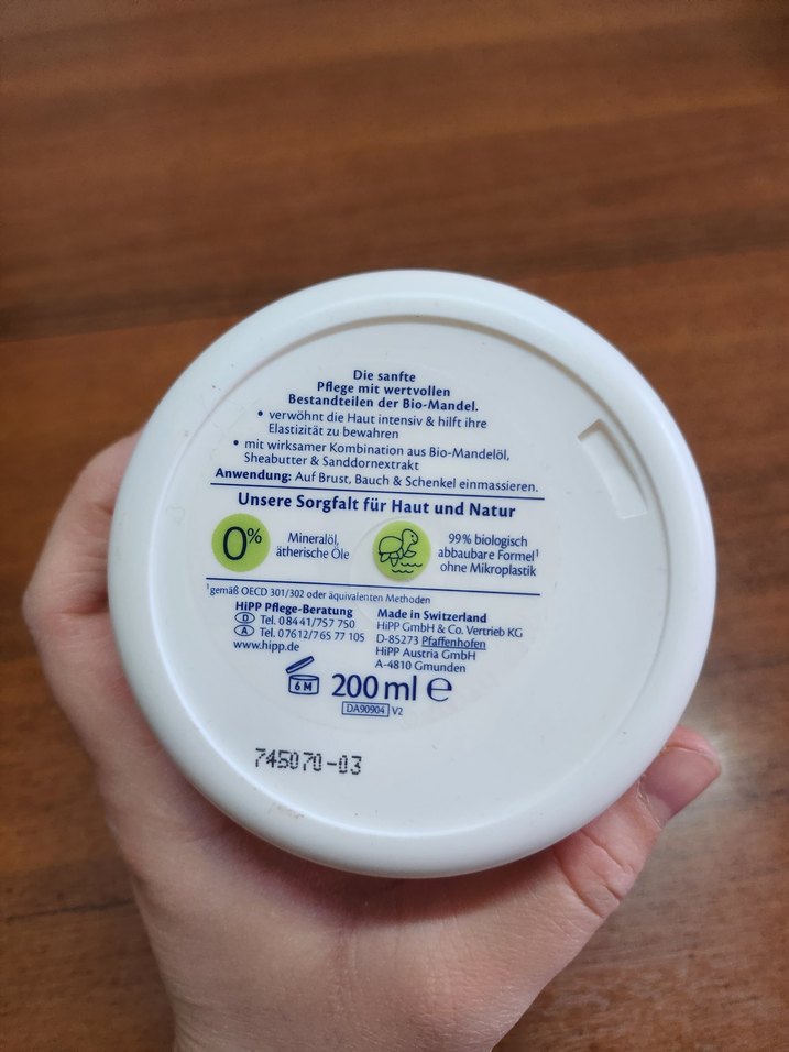 HiPP Hamile Çatlak Kremi Vücut Losyonu - Görsel 5