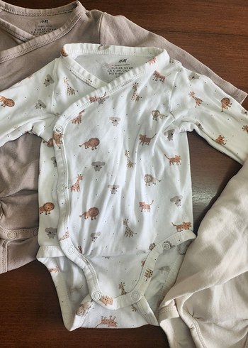 H&M Bebek Uzun Kollu Anvelop Body Zıbın - Görsel 2