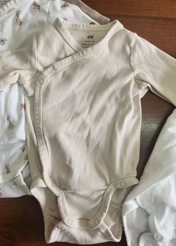 H&M Bebek Uzun Kollu Anvelop Body Zıbın - Görsel 5