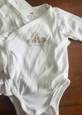 H&M Bebek Uzun Kollu Anvelop Body Zıbın - Görsel 4