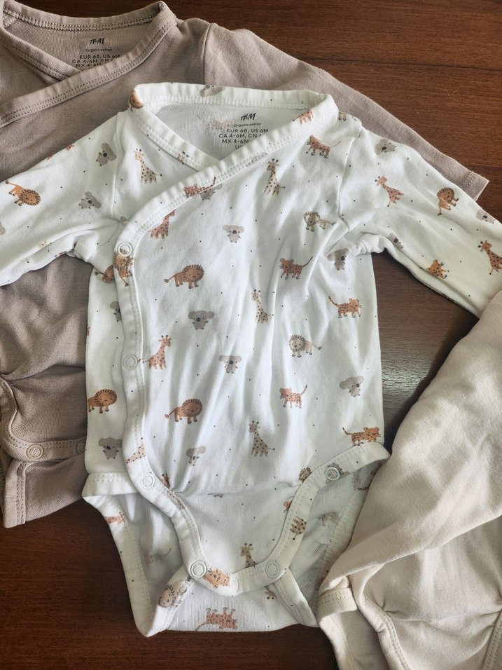 H&M Bebek Uzun Kollu Anvelop Body Zıbın - Görsel 2