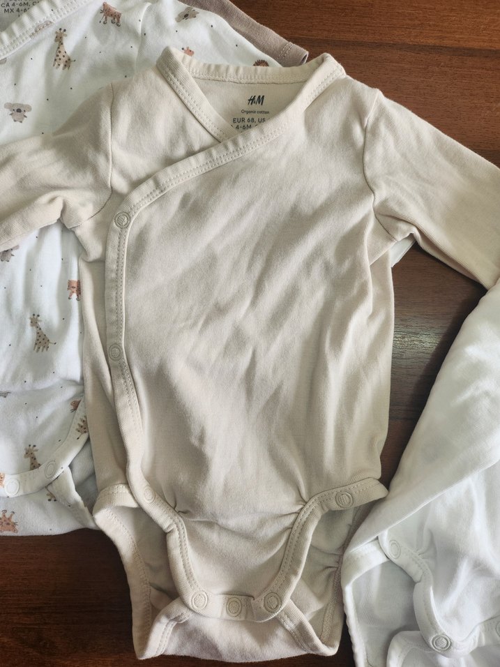 H&M Bebek Uzun Kollu Anvelop Body Zıbın - Görsel 5