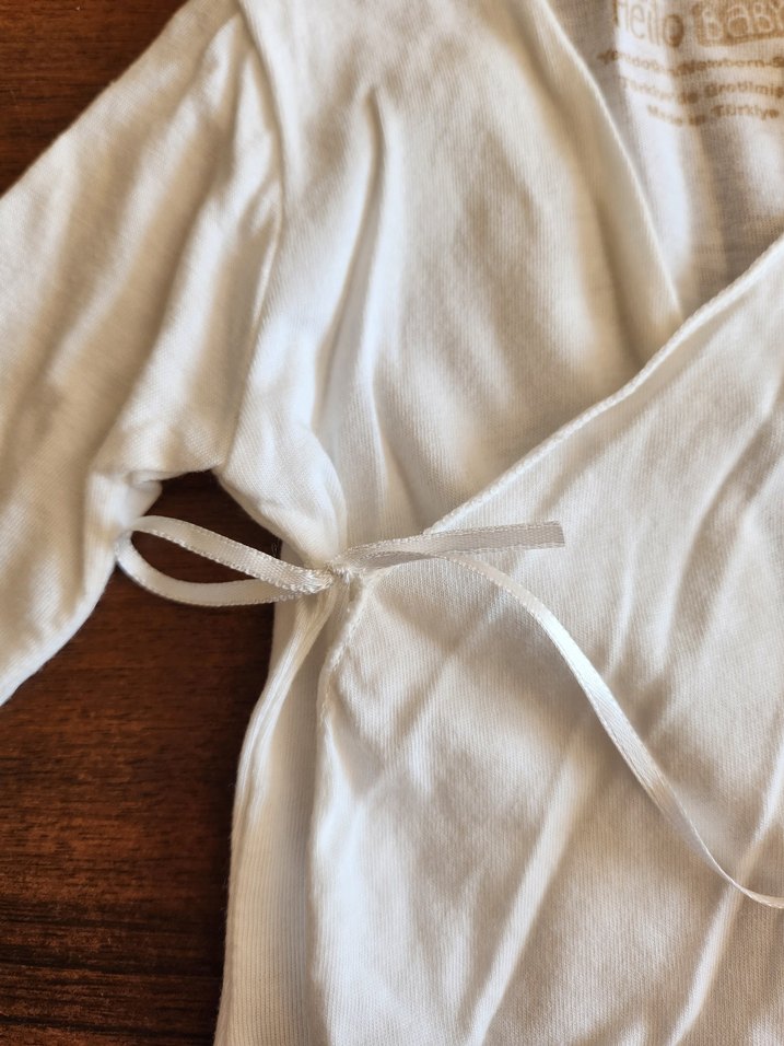 Hellobaby Bebek Beyaz Bağlamalı İç Zıbın 2'li - Görsel 4