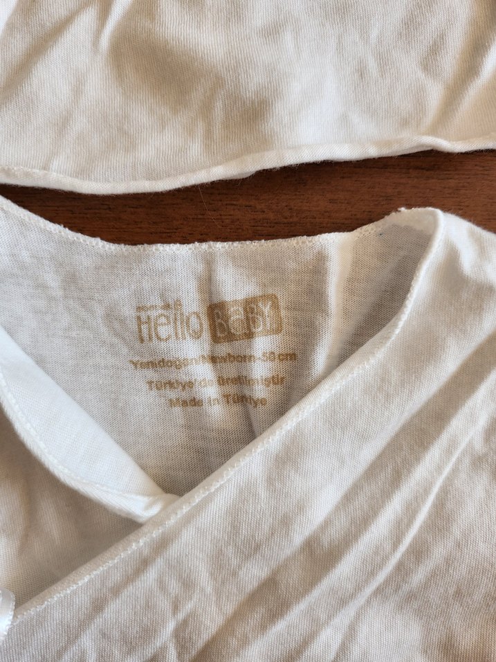 Hellobaby Bebek Beyaz Bağlamalı İç Zıbın 2'li - Görsel 3