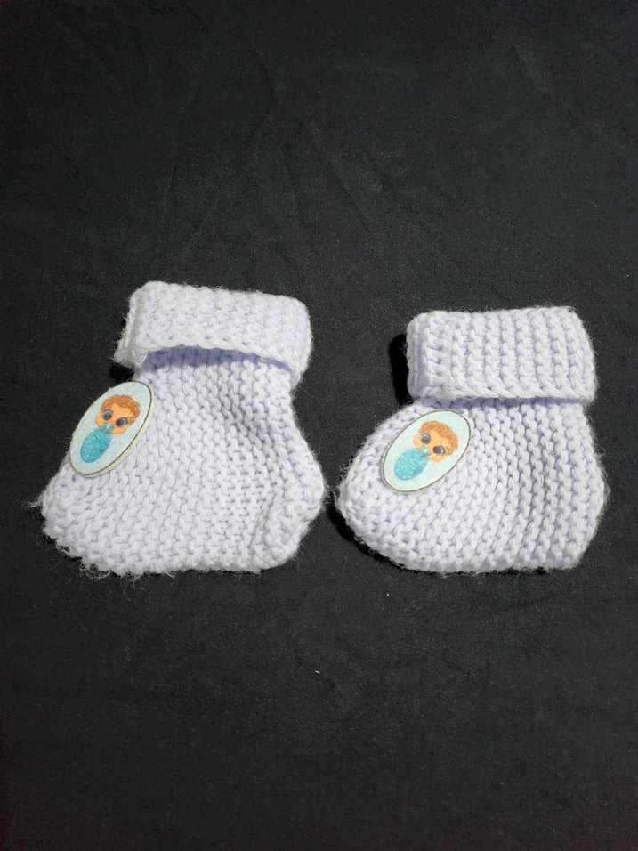 Örgü Bebek Patik - Görsel 2