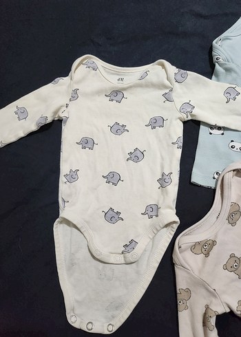 H&M Uzun Kollu Bebek Body Zıbın - Görsel 3