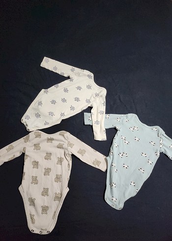 H&M Uzun Kollu Bebek Body Zıbın - Görsel 7