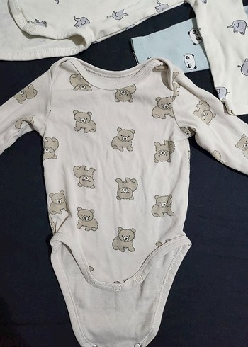H&M Uzun Kollu Bebek Body Zıbın - Görsel 4
