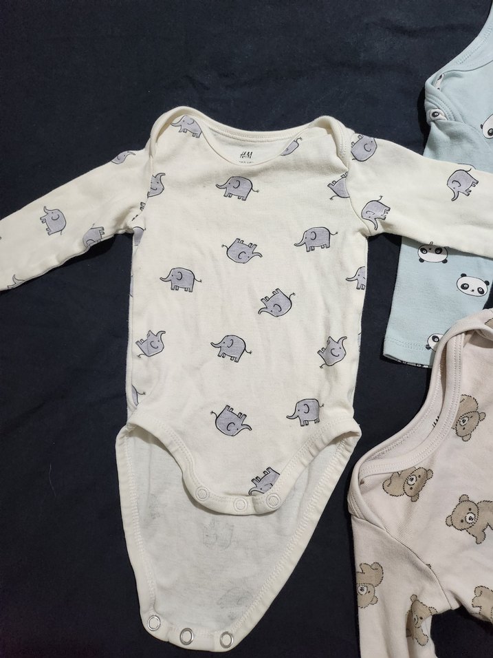 H&M Uzun Kollu Bebek Body Zıbın - Görsel 3