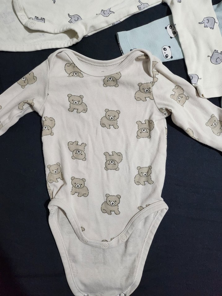 H&M Uzun Kollu Bebek Body Zıbın - Görsel 4